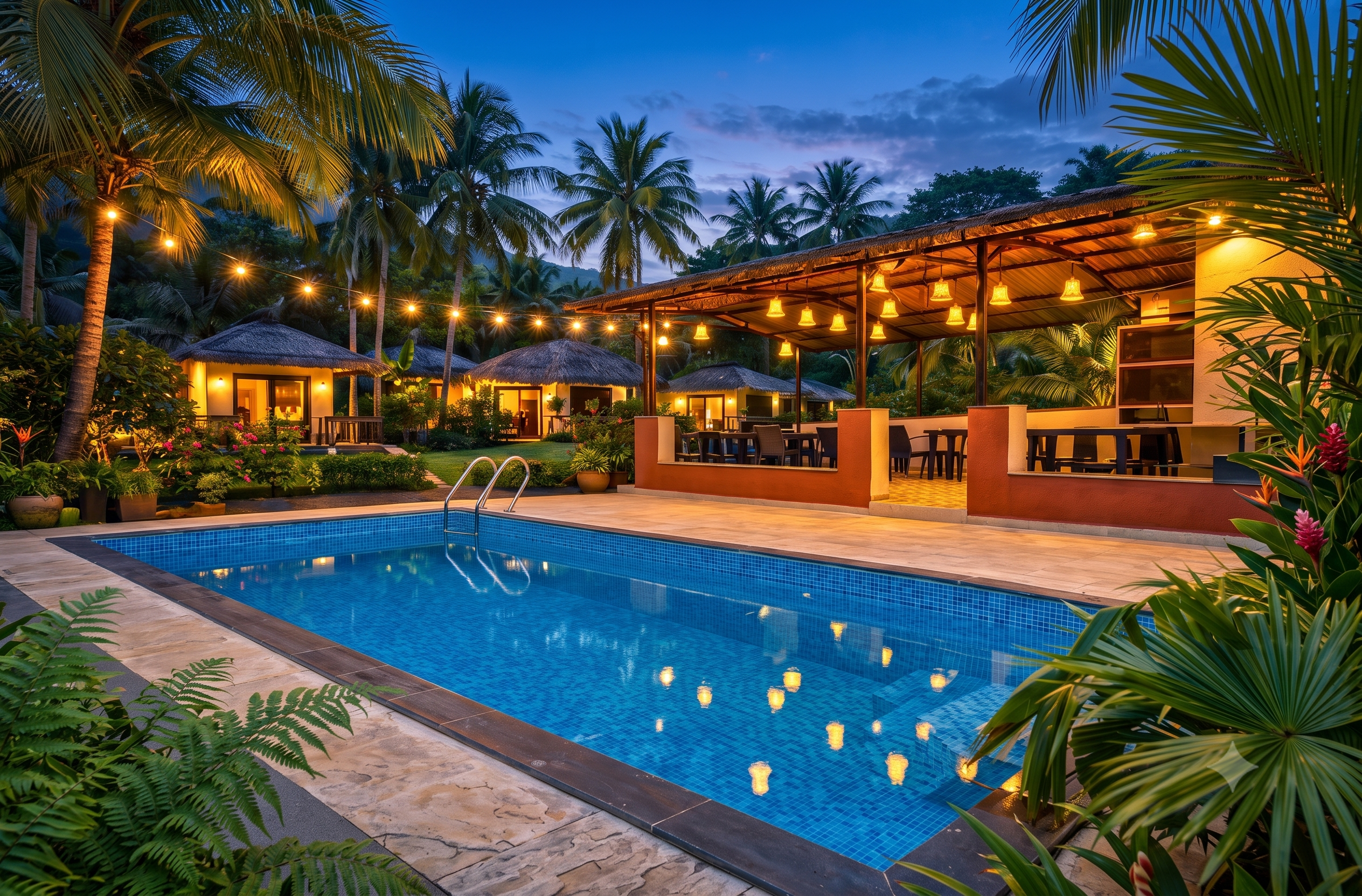 Luxury resort pool protected by Pooltron